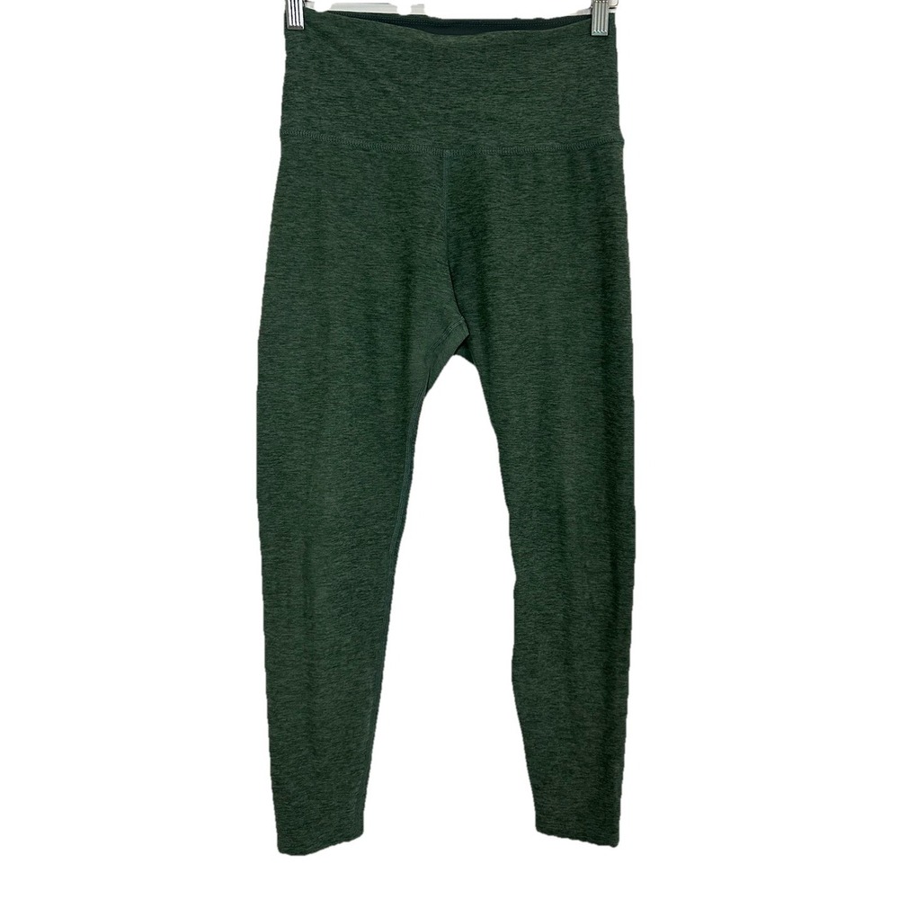 Beyond Yoga Women's 26" Waist Dark Green 7/8 High Rise Leggings‎ Athletic